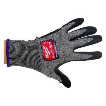 Перчатки Milwaukee Cut level с уровнем сопротивления порезам 6/F,M/8-4