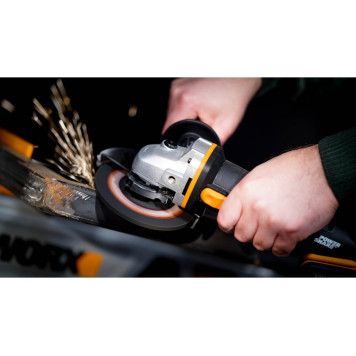 Угловая шлифмашина аккумуляторная WORX WX803.9, 20В, 125 мм, без АКБ и ЗУ-7