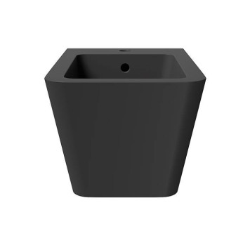 Alice Hide Square Биде подвесное 55х35см., цвет: чёрный матовый. 31220108, FIX10-3