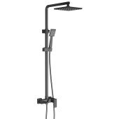 Timo SX-1030/03 Selene Душевая система для ванны 215х215/Ø85 мм, 1/1 режим, черный SX-1030/03
