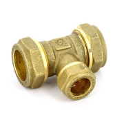 Тройник обжим TIEMME 22х15х22