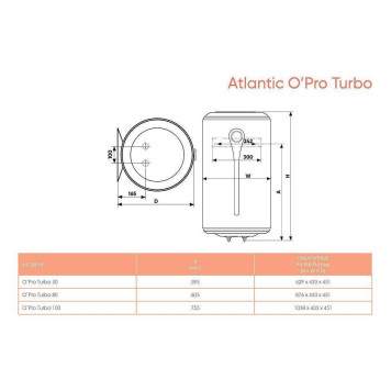 Водонагреватель электрический накопительный Atlantic O’PRO TURBO VM 100 D400-2-B (861233)-3