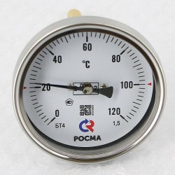 Термометр Росма БТ- 41.211 80/100 (1/2 quot;, 0-120'С, 1,5)