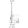 Модуль Geberit Duofix для биде, 112 см, универсальный