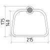 Boheme Royal Cristal Полотенцедержатель кольцо подвесной, цвет: хром 10925-CR