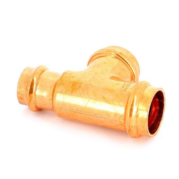 Тройник пресс IBP 28х28х22 медь-3