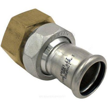 Муфта разъем нерж AISI316L Дн42х1 1/2 Ру16 пресс/ВР Inoxpres RM 184042003