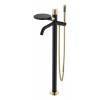 Boheme Stick Смеситель для ванны с душем напольный, цвет: черный/золото 129-BG.2