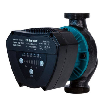 Насос циркуляционный ээ Shinhoo MEGA 25-8 с гайками-4