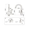 Omoikiri Shinagawa 2 Plus-WH Смеситель для кухни с возм. подключить фильтр, цвет: белый 4994404