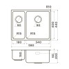 Omoikiri Tadzava 58-2-U/I-R Ultra 15-IN Кухонная мойка нерж. сталь 58x44 нержавеющая сталь 4997117