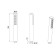 Allen Brau Priority Душевая лейка 2,5x2,5x18,8h см, цвет: черный 5.31020-31