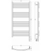 Сунержа Аркус 3.0 Полотенцесушитель электрический 53x112h см, правое, цвет: белый 12-5705-1050