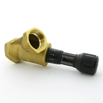 Клапан балансировочный ручной ВВ 747OT с фиксацией настройки 2 измерительных ниппеля CIMBERIO 2-3