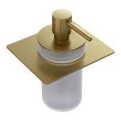 Boheme Space Дозатор для жидкого мыла, встраивавемый, стеклянная колба, цвет: matt gold 10966-MG-DISP