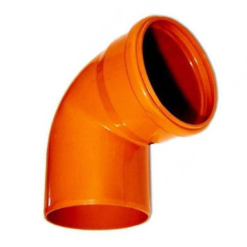Отвод для наружной канализации Sinikon НПВХ D110 x 87°