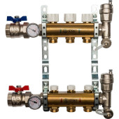 Распределительный коллектор из латуни без расходомеров STOUT 3 выхода (SMB 0468 000003)