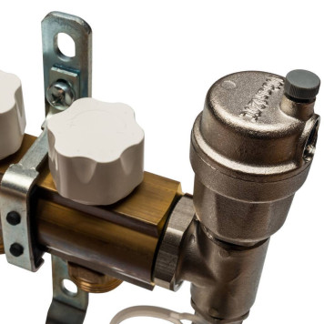 Распределительный коллектор STOUT из латуни без расходомеров 4 вых.-4