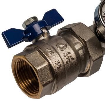 Распределительный коллектор STOUT из латуни без расходомеров на 6 выходов-3