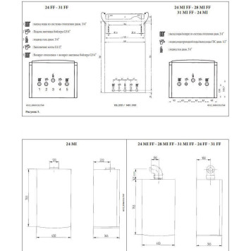 Газовый настенный котел DeDietrich ZENA PLUS MSL 24 FF 24 кВт одноконтурный с закрытой камерой сгорания (7116252--)-9