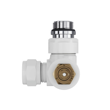 Набор термостатический трехосевой Royal Thermo Design Pro 15мм М30х1,5 (Белый)-2