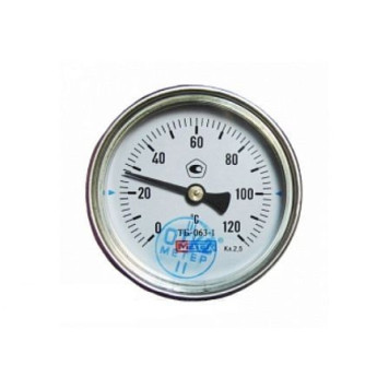 Термометр биметалл ТБ-080-1 60С Дк80 L=40 G1/2 осев Метер