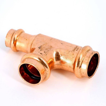 Тройник пресс IBP 22 х 22 х 15 медь-1