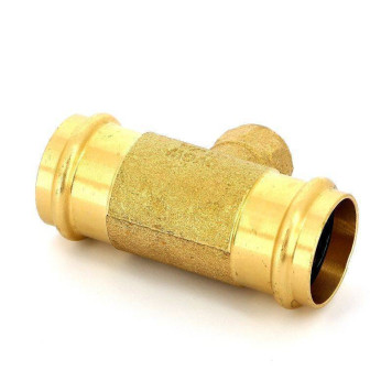 Тройник пресс-В IBP 35 х 1/2 х 35 бронза-3