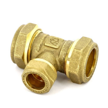 Тройник обжим TIEMME 22х15х22-1