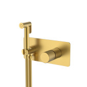 Boheme Stick Spirale Гигиенический душ со смесителем и встраиваемой частью, цвет: matt gold 127-MG.4