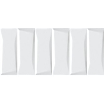 Evolution облицовочная плитка рельеф кирпичи белый (EVG053) 20x44