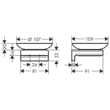 Hansgrohe AddStoris Мыльница, цвет: полированное золото. 41746990-2