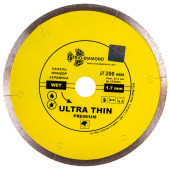 Диск алмазный Trio-Diamond 200*25,4 Сплошной ультратонкий hot press UTW505