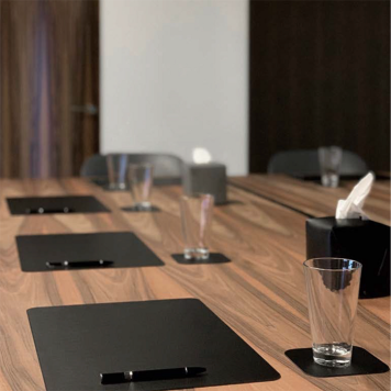 ADJ Прямоугольный плейсмат, 45x30 см., цвет: черный/серый-2