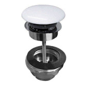 Донный клапан, Scarabeo, для раковин, 1 1/4, цвет-хром/Pearl