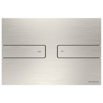 Клавиша смыва, Artceram, Inox 712, для унитаза, шгв 245-5,5-165, цвет-Steel