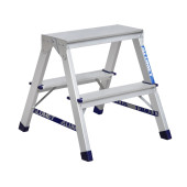 Стремянка Алюмет 2 ступени двусторонняя алюминиевая (7202)