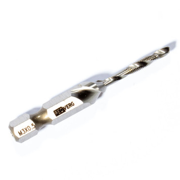 Сверло-метчик REDVERG комбинированный М3, шаг 0,5мм (500305)-1