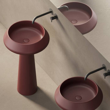 Dea Design Pedestal Basin Раковина 54.5х90см., напольная, без отв., цвет: red wine. DD2046 545 17-2