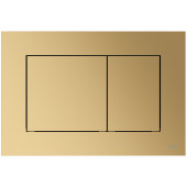 TECEnow 9240419 Панель смыва, 2 объёма, 220х150х5 мм, пластик, латунь металлик 9240419
