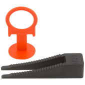 СВП ( Система Выравнивания Плитки), Зажимы Кольцо 40 шт. + Клинья 40 шт., набор, ширина шва 1,35 мм