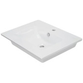 AQ 27181 Sanita Luxe Quadro 60 Раковина мебельная 610х471х164(20) мм, с отв. под смес., с отв. перел WB.FN/Quadro/60-C/WHT.G/S