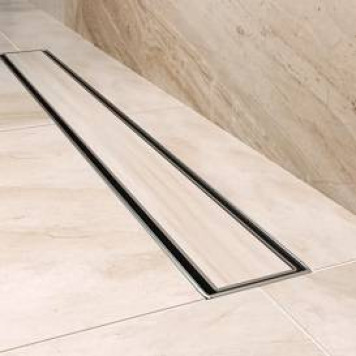 Душевой лоток BETTOSERB Compact Line 750 ; Дизайн-вставка: двухсторонняя (матовый хром / полая под плитку). Рамка: металл матовый хром Минимальная высота монтажа 52 мм, выход Ø50 мм, поворот базы 360 Пропускная способность до 100л/мин без сухого затвора