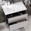 Roca Ronda Тумба подвесная 80x41x48см, с 2 ящиками, цвет: белый/антрацит. Z.RU93.0.296.5