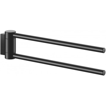 14919370000 PLAN Полотенцедержатель двойной, поворотный, 300 мм, чёрный матовый 14919370000