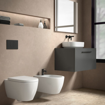 Ideal Standard I.life O Унитаз подвесной 35x53см, безободковый, смыв HydroTwist, крепление EasyFix+, цвет: белый. T568001-1