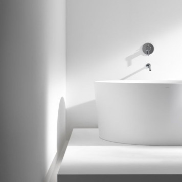 Laufen VAL Ванна 130x130x50.5см, отдельностоящая, круглая, с слив-переливом, материал: композит, цвет: белый. 2.3128.2.000.000.1-1