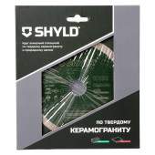 Круг алмазный SHYLD сплошной по твердому керамограниту и природному камню 150х22,23/25,4 мм(30310)