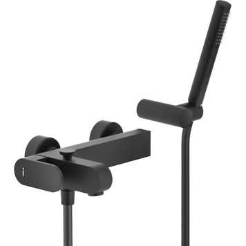 UP94110BM UP смеситель для ванны с душевым набором, матовый черный UP94110BM