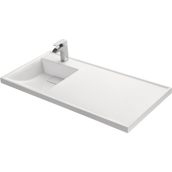 1A72833KLH01L Раковина Лондри 105 белая левая 1A72833KLH01L